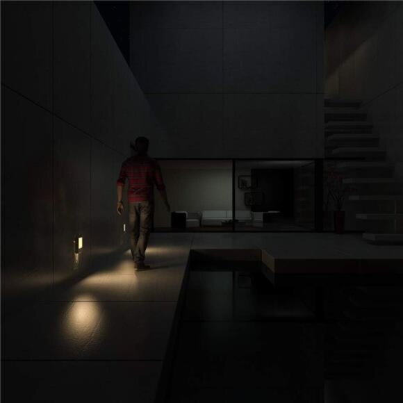 Plug in Motion Sensor Lights with Adjustable Brightness,Warm White Motion Active - Picture 6 of 7